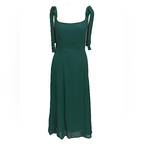 NWT Reformation Twilight Dress Emerald Size 4 - Picture 2 of 10